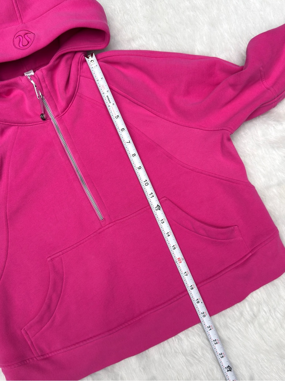 Lululemon M/L Oversized Half Zip Scuba Hoodie Sweatshirt - Picture 12 of 12